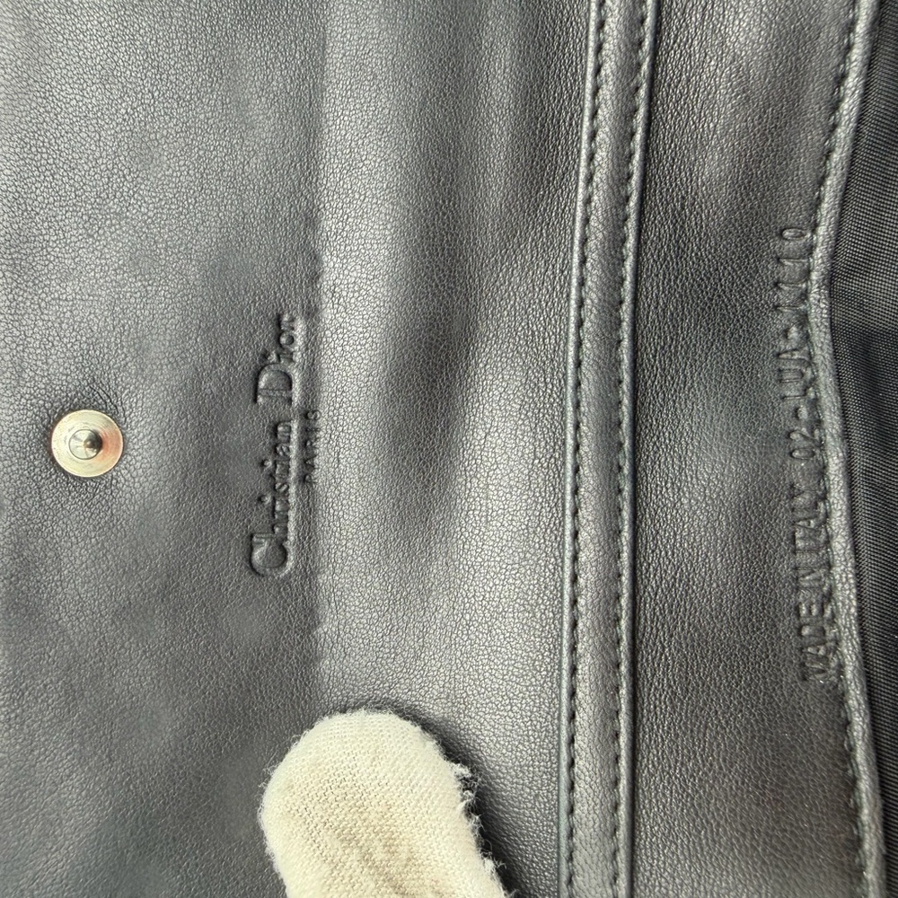 Christian Dior Black Quilted Patent Leather Women’s Wallet - Picture 6 of 7